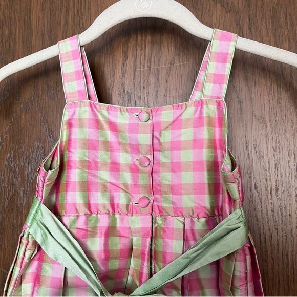 Anavini Hand Smocked Silk Dress - Picture 3 of 7